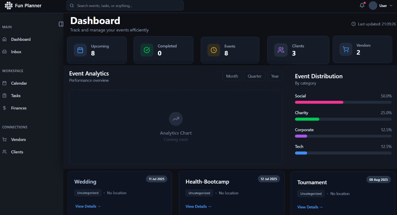 Event Planner Platform